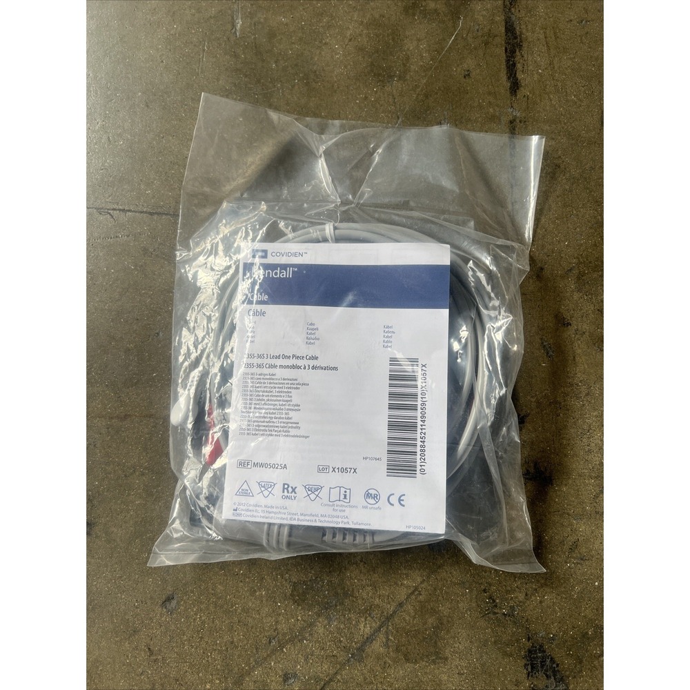 Covidien MW05025A 6 Pin 3 Lead One Piece Cable (New) 30 Day Warranty